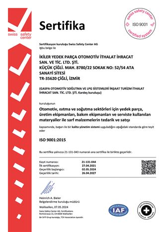 Sertifikalarımız