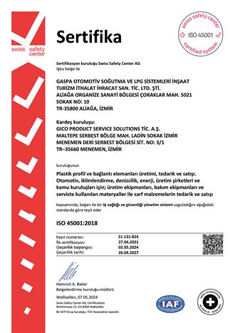 Sertifikalarımız